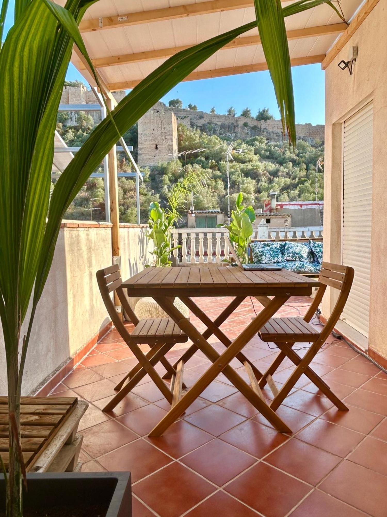 Casa Con Jacuzzi Y Piscina Con Vistas Al Castillo Corbera de Alcira Luaran gambar